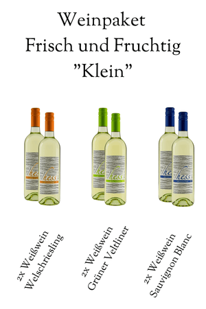 Weinpaket Probiersortiment Frisch und Fruchtig