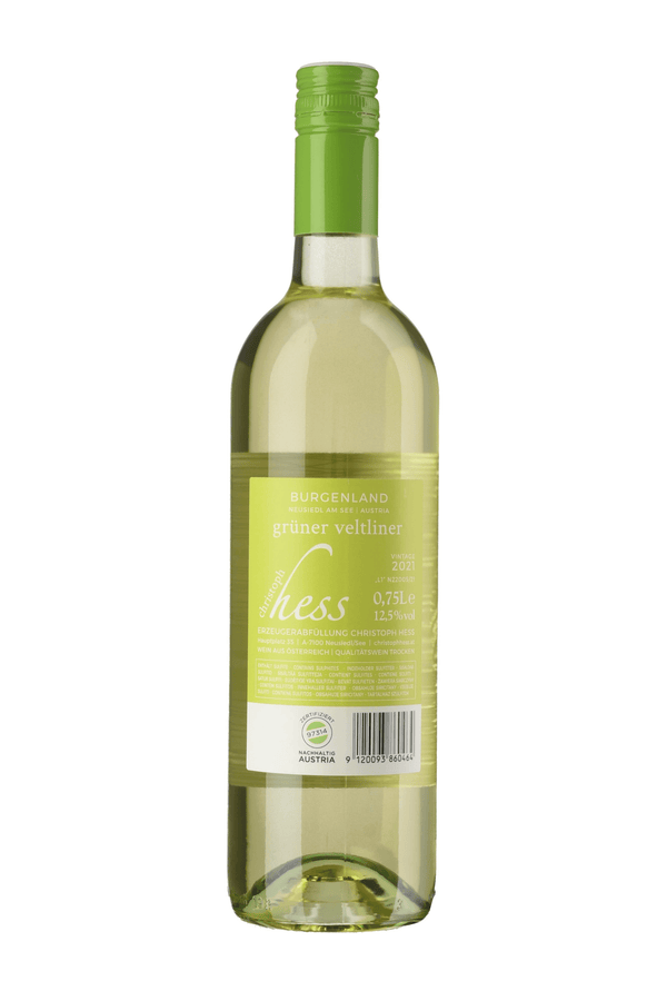 Rückenetikette Grüner Veltliner 2021