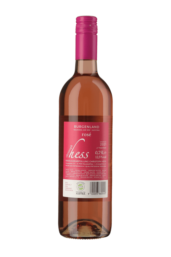 Rückenetikette Rosé 2021